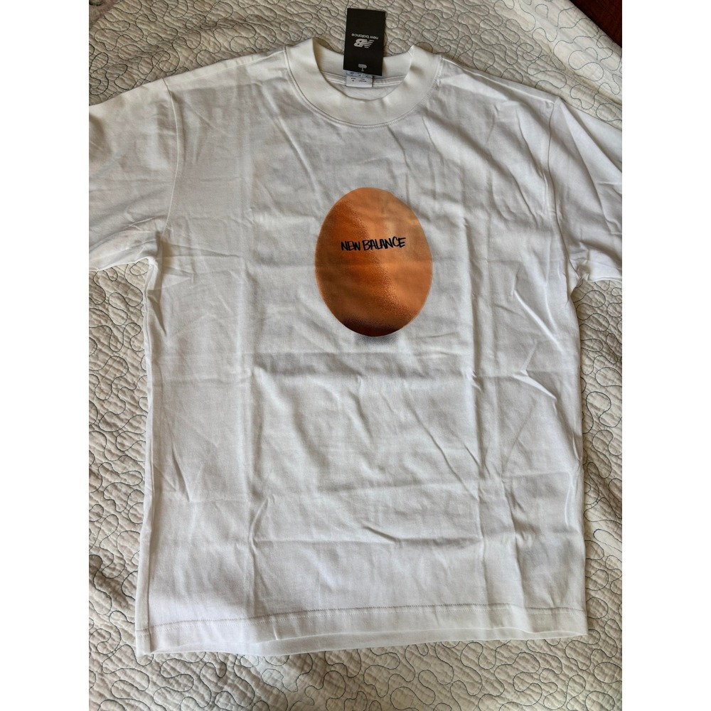 New Balance Eggtee White Tee Flex Dont Crease Sneaker Tour 2025‎ Shirt Small